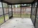 Screened porch with concrete flooring, providing an outdoor living space with a view of the fenced backyard at 1332 Azalea Way, Winter Garden, FL 34787