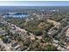 Aerial view of neighborhood, showcasing surrounding homes and landscape at 137 N Nowell St, Orlando, FL 32835