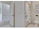 Simple bathroom with shower/tub combo and toilet at 1507 Aurora Ridge Dr, Zellwood, FL 32798