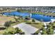 Sand volleyball court with surrounding landscaping at 1919 Tropical Palms Cir, Kissimmee, FL 34747