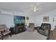 Relaxing living room with fireplace and comfortable seating at 28 Da Rosa Ave, Debary, FL 32713