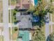 Aerial view of a single-Gathering home with pool and surrounding neighborhood at 3306 Florene Dr, Orlando, FL 32806