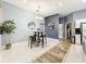 Kitchen and dining area with a modern design at 3415 S Mellonville Ave, Sanford, FL 32773