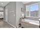 Bathroom with a garden tub and window shutters at 943 Gracie Ridge St, Clermont, FL 34715