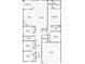 Detailed floor plan showcasing the layout of the home's bedrooms, bathrooms, living spaces, and garage at 1147 Moyle Way, Mascotte, FL 34753