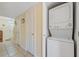 Stackable washer and dryer in a small closet at 120 Georgetown Dr, Casselberry, FL 32707