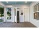 Back patio with access to interior stairs at 13871 Briand Ave, Orlando, FL 32827