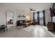 Spacious living room with leather couches and a view of a bedroom at 2128 Silver Brook Way, Davenport, FL 33837