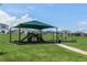 Community playground with shaded play area and swings at 2128 Silver Brook Way, Davenport, FL 33837