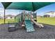 playground with climbing structures and slides at 2128 Silver Brook Way, Davenport, FL 33837