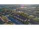 Aerial view of townhome community and surrounding landscape at 227 Verona Ave, Davenport, FL 33897