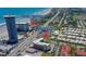 Aerial view of condo 2626, near public beachfront park and local neighborhood at 2626 S Atlantic Ave # 102, Daytona Beach Shores, FL 32118