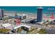 Aerial view of condo 2626, showing beach access and proximity to surrounding businesses and neighborhood at 2626 S Atlantic Ave # 102, Daytona Beach Shores, FL 32118
