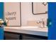 Vanity with modern sink and fixtures at 2735 Calabria N Ave, Davenport, FL 33897
