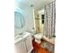 Clean bathroom with a tub, shower, and vanity at 860 Stonechapel Ct, Apopka, FL 32712