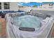 Relax in this large hot tub on the patio at 11006 Silver Surfer Aly, Winter Garden, FL 34787