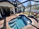 Enjoy this refreshing kidney-shape pool and spa at 1490 11Th Ave, Deland, FL 32724