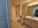 Clean bathroom, tub shower combo, and vanity at 1979 Summer Club Dr # 309, Oviedo, FL 32765