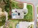 Bird's eye view of house, pool, and large backyard at 237 Hazeltine Dr, Debary, FL 32713