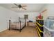 Spacious bedroom with ceiling fan and ample closet space at 3107 S Park Ave, Sanford, FL 32773