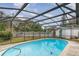 Inviting screened pool with a spacious deck at 3107 S Park Ave, Sanford, FL 32773