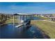 Community boat lift providing lake access and recreation to residents at 3333 Wauseon Dr, St Cloud, FL 34772