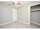 Spacious bedroom with ceiling fan and neutral walls at 3362 Janet St, Apopka, FL 32712