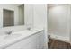 Clean bathroom with double vanity and shower/tub combo at 5855 Galloping Dr, Apopka, FL 32712