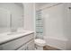 Bathroom with shower/tub combo and vanity at 6324 Chirpine Ln, Saint Cloud, FL 34771