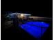 Night view of fenced-in pool with lighting at 1449 Ashdown Ct, Sanford, FL 32771