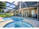 Resort-style pool and spa with screened enclosure at 148 Calliope St, Ocoee, FL 34761