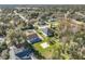 Aerial view of the property and surrounding neighborhood, showcasing its location at 1480 Battle St, Oviedo, FL 32765