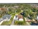 Aerial view showing a newly built home and surrounding area at 1480 Battle St, Oviedo, FL 32765