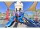 Charming playground with castle-themed structure and slides at 1552 Carey Palm Cir, Kissimmee, FL 34747