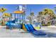 Interactive water playground with slides and sprinklers at 1552 Carey Palm Cir, Kissimmee, FL 34747