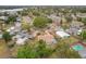 Wide aerial view of neighborhood, highlighting the home's location at 1630 Smithfield E Cir, Lakeland, FL 33801