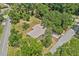 Aerial view of home nestled amongst trees at 1638 Frances Dr, Apopka, FL 32703