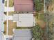 Aerial view showing house and yard at 2058 Newtown Rd, Groveland, FL 34736