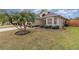 Landscaped yard with a palm tree and well-manicured lawn at 2368 Monaco Cove Cir, Orlando, FL 32825