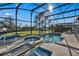 Relaxing screened pool and spa area at 2661 Emerald Island Blvd, Kissimmee, FL 34747