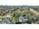 Aerial view showing home, pool, and city skyline at 3513 Pinetree Rd, Orlando, FL 32804