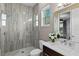 Modern bathroom with a large walk-in shower and a sleek vanity at 3513 Pinetree Rd, Orlando, FL 32804