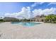 Resort-style community pool with a large patio at 3523 Sandalwood Isle Way, Ocoee, FL 34761