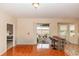 Kitchen with a breakfast bar and sliding glass doors leading to the patio at 587 Bluff Pass Dr, Eustis, FL 32726