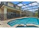 Inviting screened pool with patio at 7773 Basnett Cir, Kissimmee, FL 34747