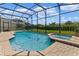 Relaxing screened pool and spa at 7773 Basnett Cir, Kissimmee, FL 34747