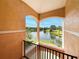 Balcony view of a serene lake at 13536 Turtle Marsh Loop # 538, Orlando, FL 32837