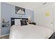 Bright bedroom with double bed and Friends themed decor at 161 Mandovi St, Davenport, FL 33837