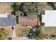 Overhead view of home and surrounding landscape at 1613 Oriole Ave, Orlando, FL 32803