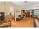 Hardwood floors and vintage furniture in the hallway at 1613 Oriole Ave, Orlando, FL 32803